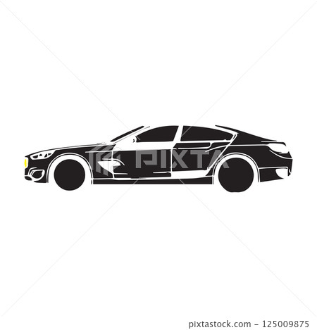 car image icon vectors illustration symbol 125009875