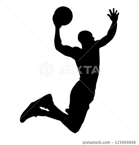 icon of a person playing basketball icon of a person playing basketball 125009898