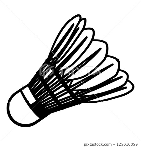 badminton player icon image symbol illustration 125010059