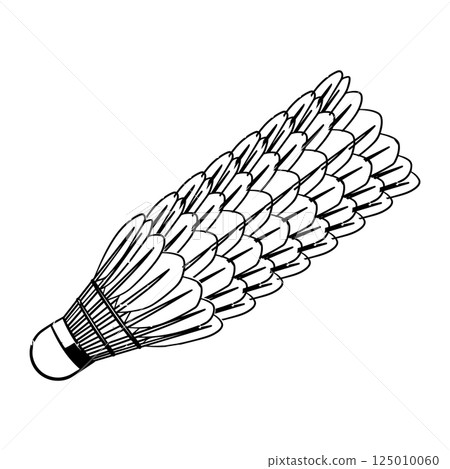 badminton player icon image symbol illustration 125010060