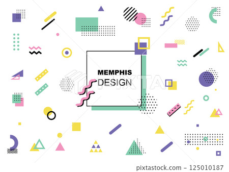 Pop and cute geometric material 125010187