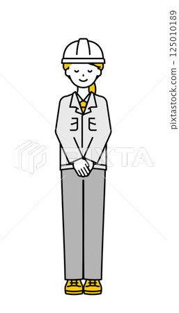 Full body pose_simple worker woman 18 125010189