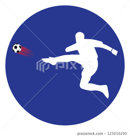 person kicking ball icon vector illustration symbol design person kicking ball icon vector illustration symbol design 125010293