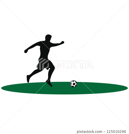 person kicking ball icon vector illustration symbol design 125010298