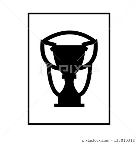 trophy icon vectors illustration symbol design template 125010318