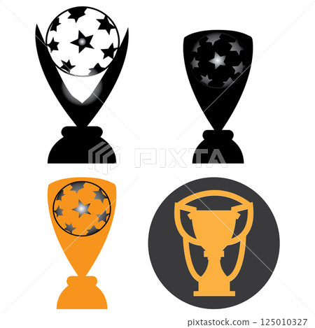 trophy icon vectors illustration symbol design template 125010327