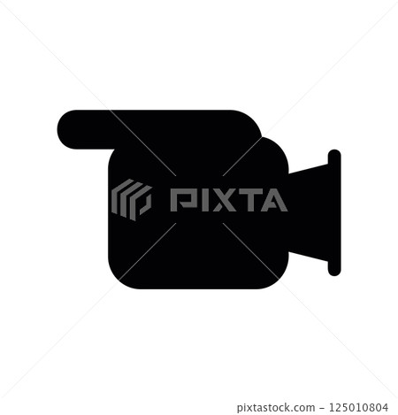 Monochromatic Video Camera Silhouette  125010804