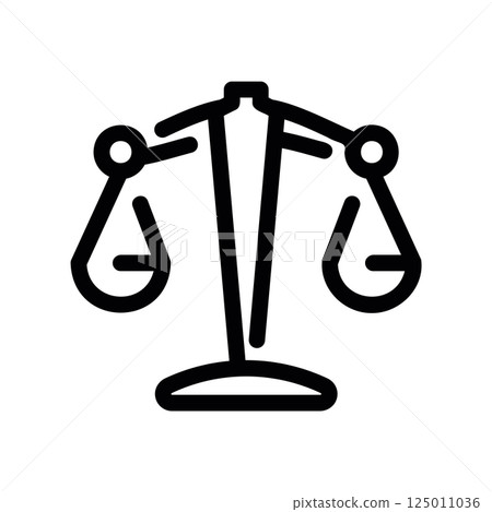Balanced Scales of Justice Symbol Representing Law and Equality 125011036