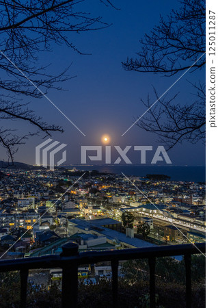 《吾妻山公園》吾妻山公園的夜景（神奈川縣二宮町） 125011287