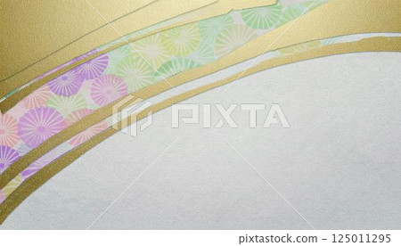 典雅的日式圖案，日式風格圖像背景素材 125011295