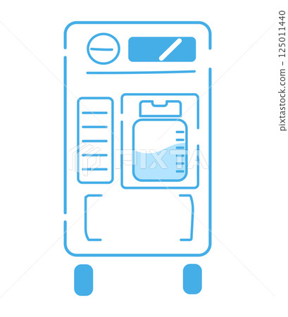 Oxygen supply equipment illustration vector Oxygen supply equipment illustration vector 125011440