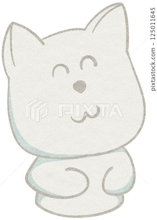 Cute White Dog Sticker 125011645