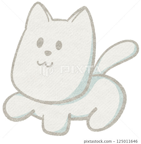 Cute White Dog Sticker 125011646