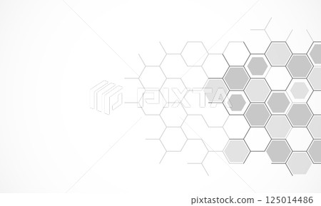 Abstract design element with geometric background of hexagons shape pattern Abstract design element with geometric background of hexagons shape pattern 125014486