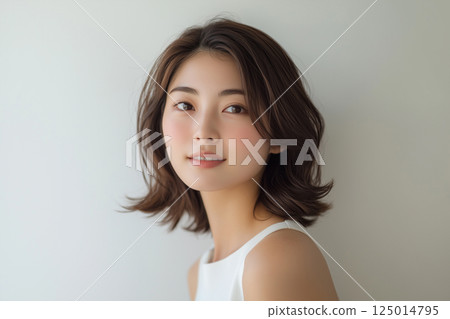 Natural Japanese woman (AI generated image) 125014795
