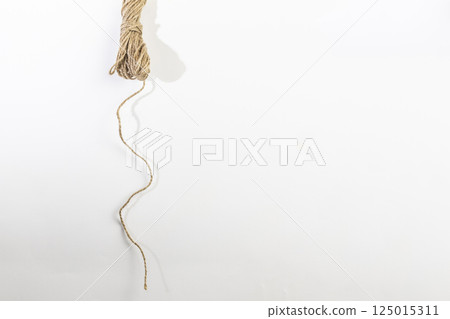Rope on the white background. Rope on the white background. 125015311