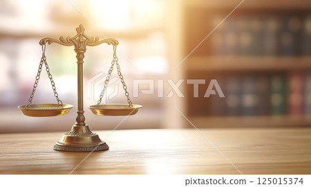 Law firm - Image of the scales 01 125015374