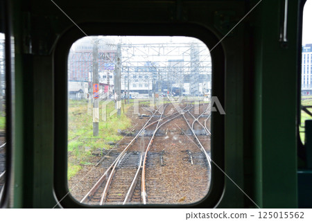 JR北海道函館本線，從函館站到大沼站的本地火車車窗景色（2023年夏季多雲） 125015562