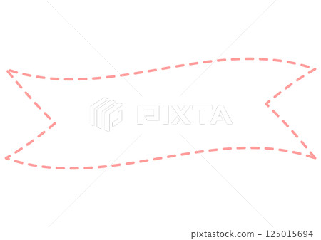 Pink swaying ribbon header frame Pink swaying ribbon header frame 125015694