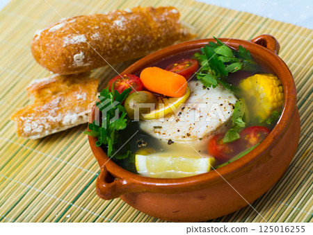 Fisherman soup with vegetables Fisherman soup with vegetables 125016255
