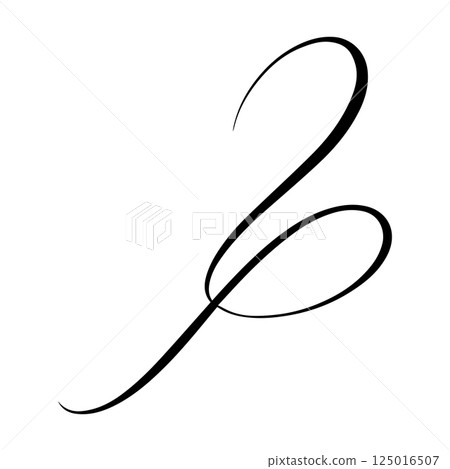 Elegant Swirl, Graceful Abstract Line Art Design Elegant Swirl, Graceful Abstract Line Art Design 125016507