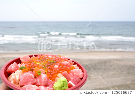 Seafood bowl at Takuboku Park in Hakodate, Hokkaido Seafood bowl at Takuboku Park in Hakodate, Hokkaido 125016657