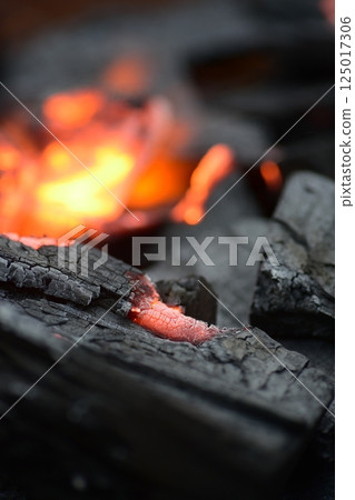 Charcoal, fire starter, flame Charcoal, fire starter, flame 125017306