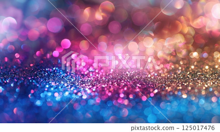 Glittery celebration backdrop. Generative AI 125017476