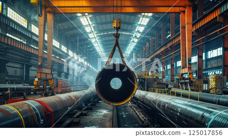 Pipe transportation completion. Generative AI 125017856