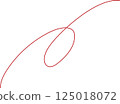 Red pen handwritten swirling lines 125018072