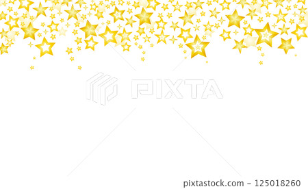 各種星星墜落的背景圖（白色背景） 125018260