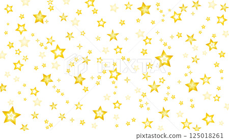 Background illustration of various stars falling (white background) 125018261