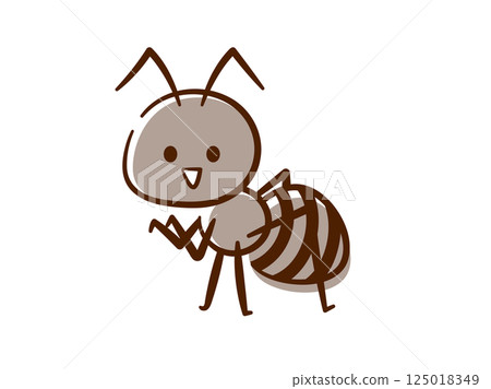 昆蟲_手寫_螞蟻 昆蟲_手寫_螞蟻 125018349