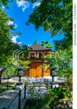 [東京] 豪德寺的地藏堂在夏日的綠意中顯得格外美麗 125018467