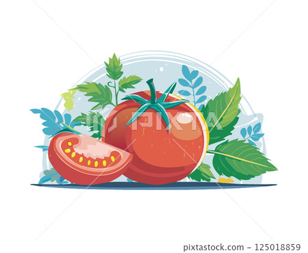 Herbs and tomatoes 125018859