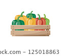 Peppers in a basket 125018863