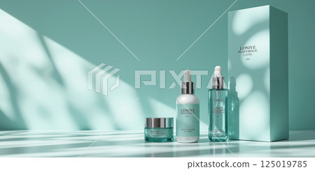 Cool Mint & Silver Frost - A refreshing blend of cool mint with silver frost, perfect for winter wellness campaigns 125019785