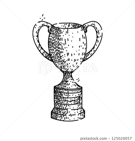 champion trophy sketch hand drawn vector champion trophy sketch hand drawn vector 125020057