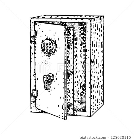 guard safe sketch hand drawn vector 125020110