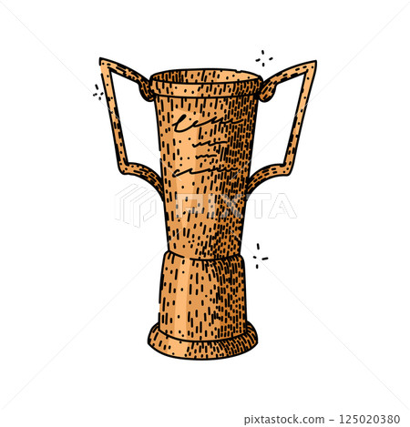 prize trophy sketch hand drawn vector prize trophy sketch hand drawn vector 125020380