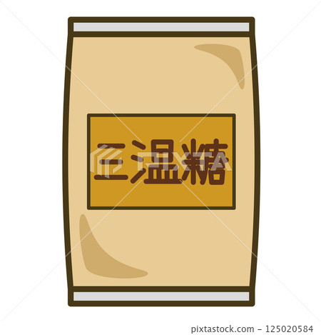袋子裡的紅糖簡單圖示 袋子裡的紅糖簡單圖示 125020584