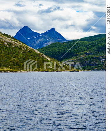 Mountains landscape and fjord in Norway Mountains landscape and fjord in Norway 125020614