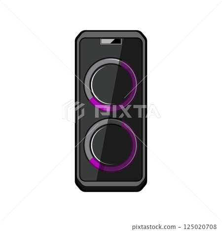waveform speaker music cartoon vector illustration waveform speaker music cartoon vector illustration 125020708