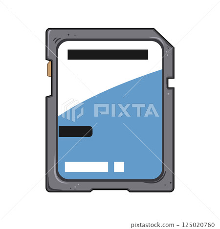 memory sd card cartoon vector illustration 125020760