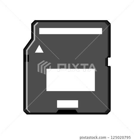 compatibility minisd card cartoon vector illustration compatibility minisd card cartoon vector illustration 125020795