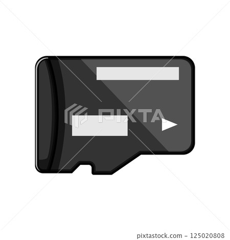 read microsd card cartoon vector illustration read microsd card cartoon vector illustration 125020808
