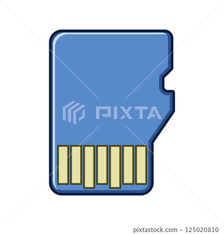 durability microsd card cartoon vector illustration durability microsd card cartoon vector illustration 125020810