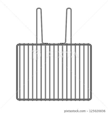 smoker grill rack cartoon vector illustration 125020836