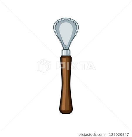 utensil coconut scraper tool cartoon vector illustration 125020847