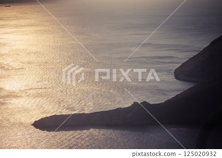 Greek coastline on Peloponnese, Mani Peninsula 125020932